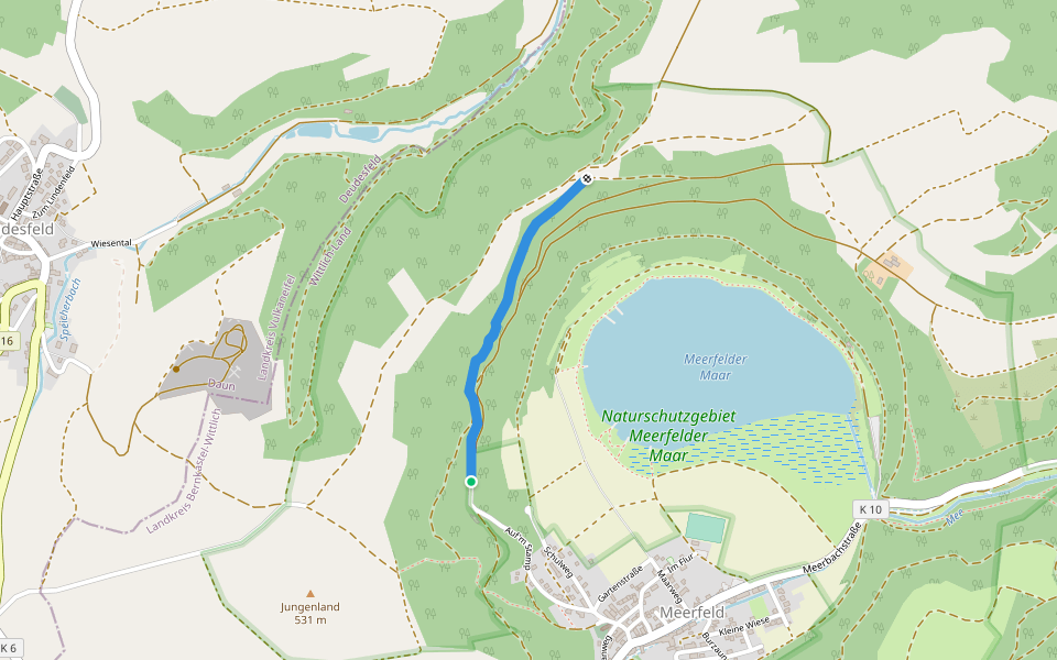 Rundweg 3 Deudesfeld walking route map in Meerfeld