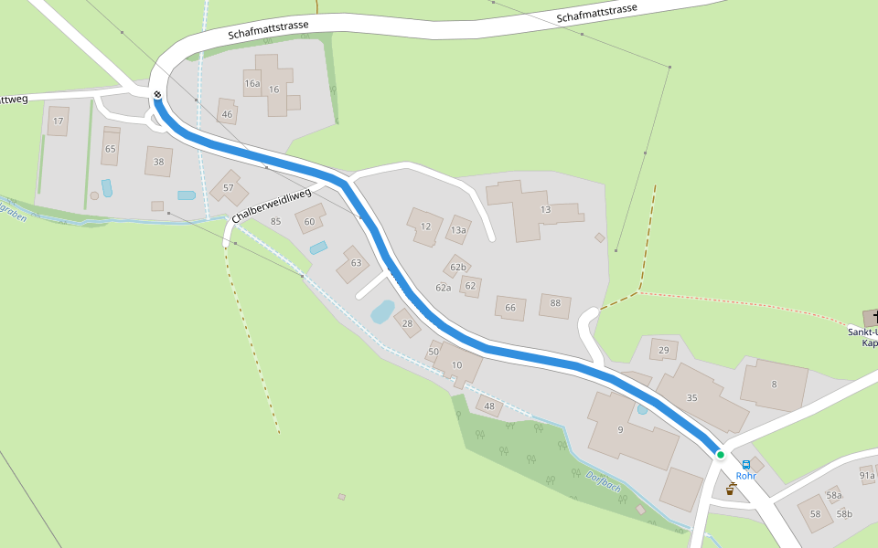 Rohr - fixme walking route map in Stüsslingen