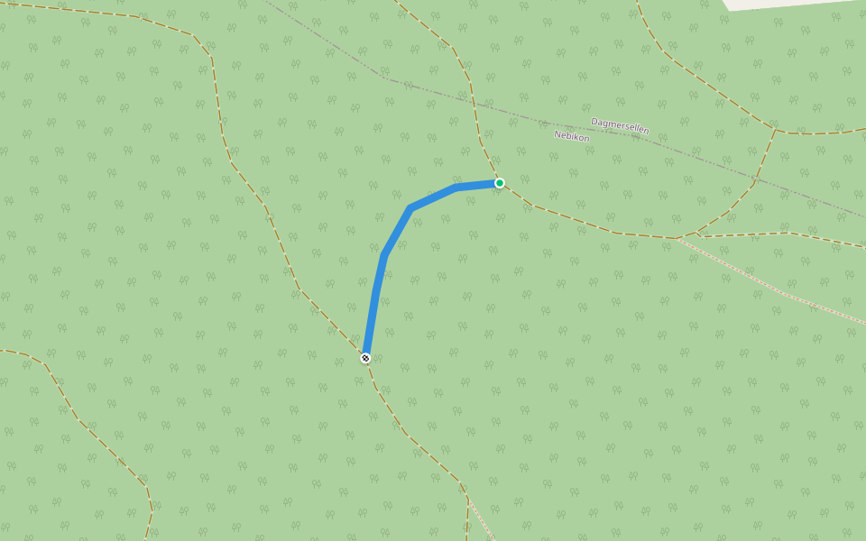 Santeberg Nord - Santeberg Süd walking route map in Dagmersellen