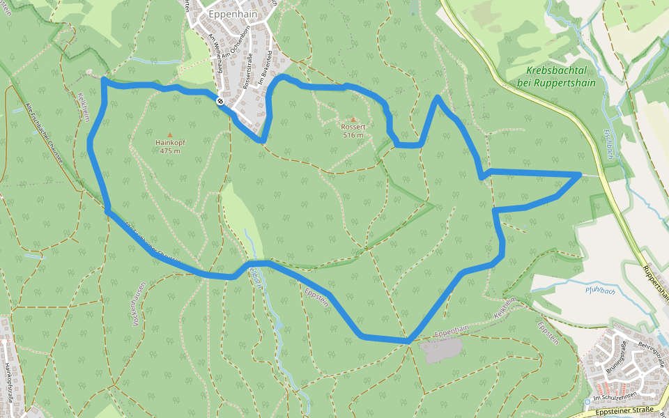 Hollerbusch: Milan walking route map in Kelkheim (Taunus)