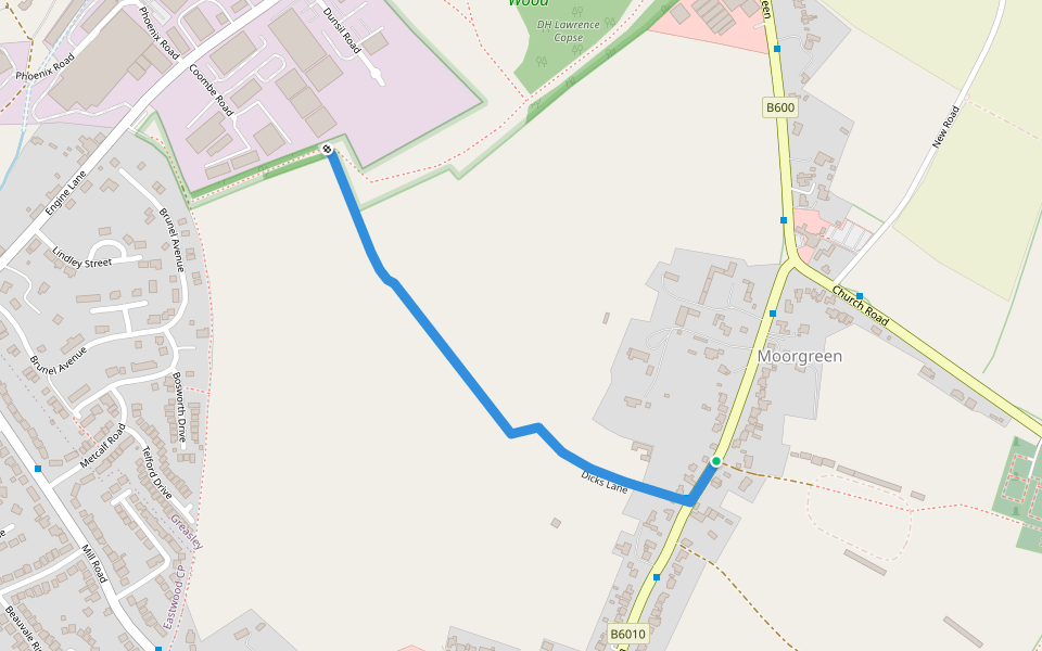 6 of the best Circular Walk walking route map in Newthorpe