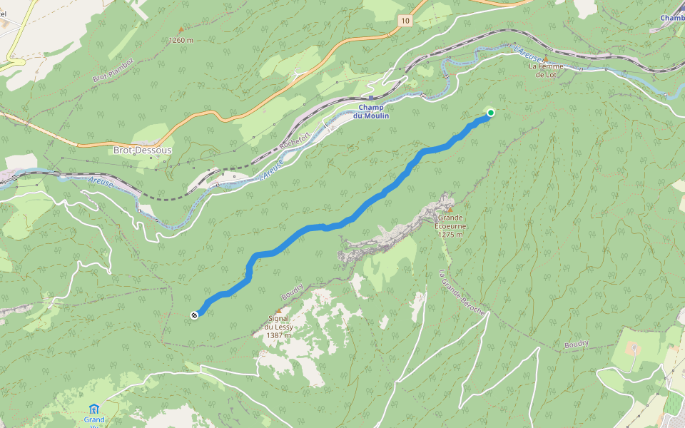 Treymont - fixme walking route map in Boudry