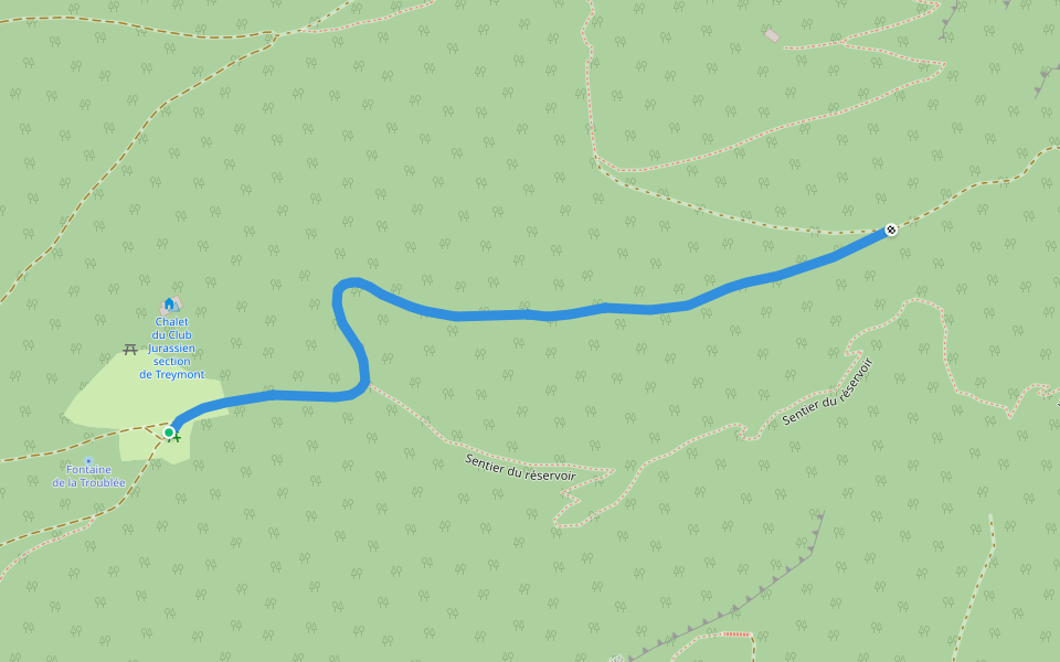 Treymont - fixme walking route map in Boudry