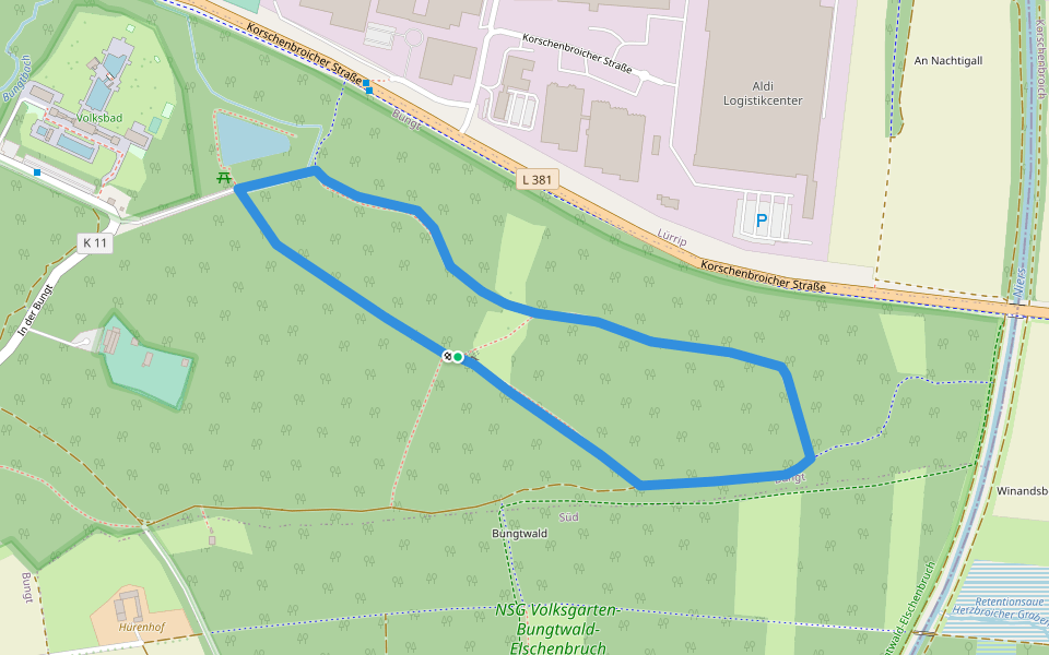 NEW-Laufstrecke "gelb"