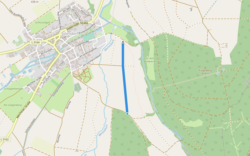 Panoramaweg Alternative 2 walking route map in Schwalmtal
