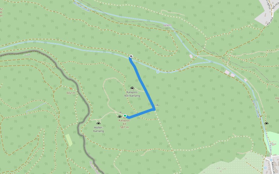 P▲ walking route map in Bozsok