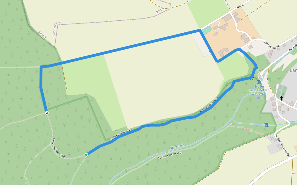 HO3 - Ibergroute walking route map in Hessisch Oldendorf