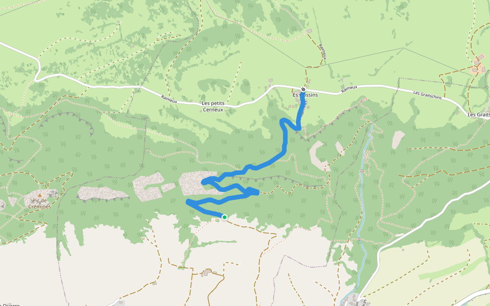Raimeux de Crémines - fixme walking route map in Crémines
