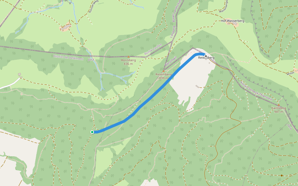 Retemberg - fixme walking route map in Courroux