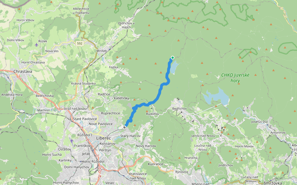 [Z] Stezka kancléře P. Šámala walking route map in Mníšek