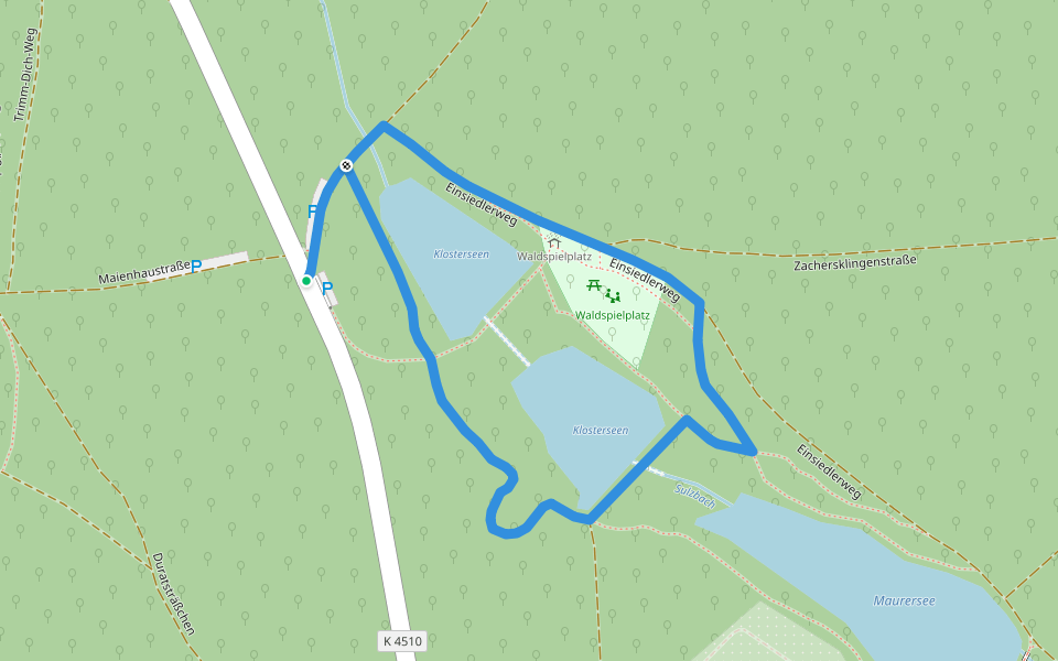 Illingen/Württemberg: Rundwanderweg Nr. 1 walking route map in Illingen