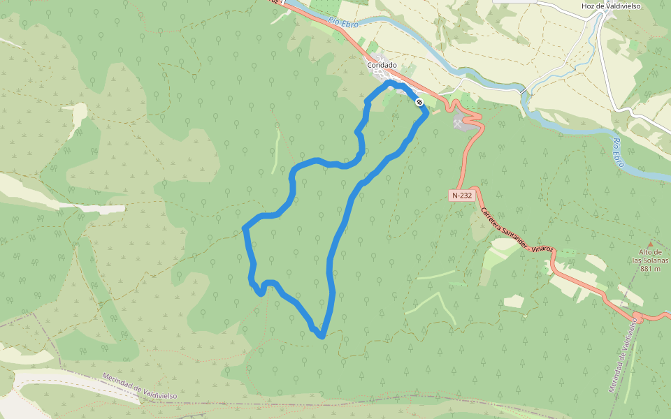 PRC-BU 184 Sendero de Condado walking route map in Condado