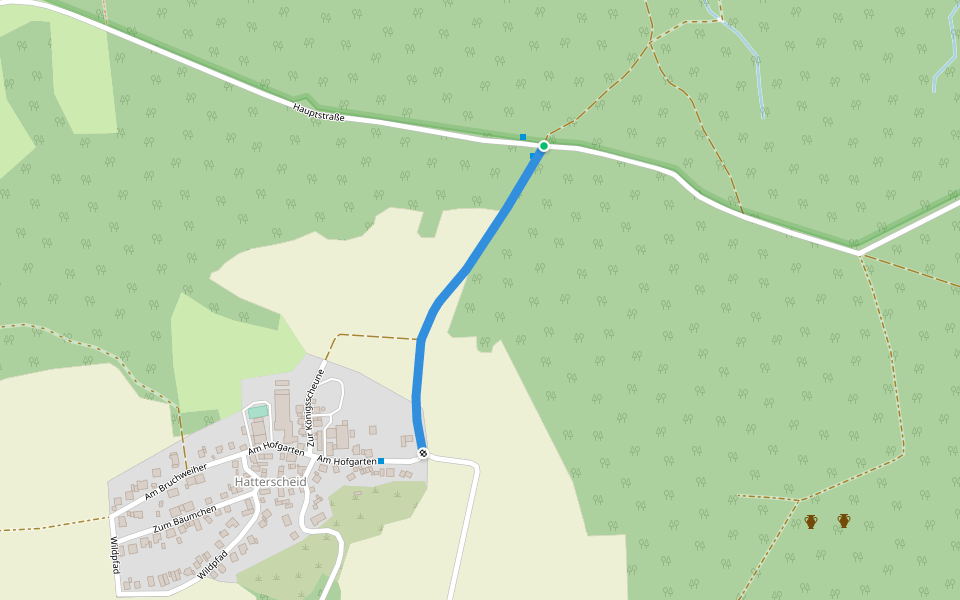 Hatterscheid Rundweg A5 walking route map in Ruppichteroth