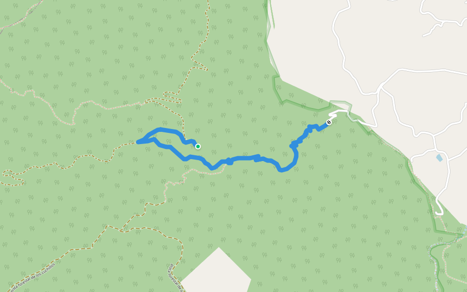 PR-MU 56 Mirador de la Cruz walking route map in Abarán