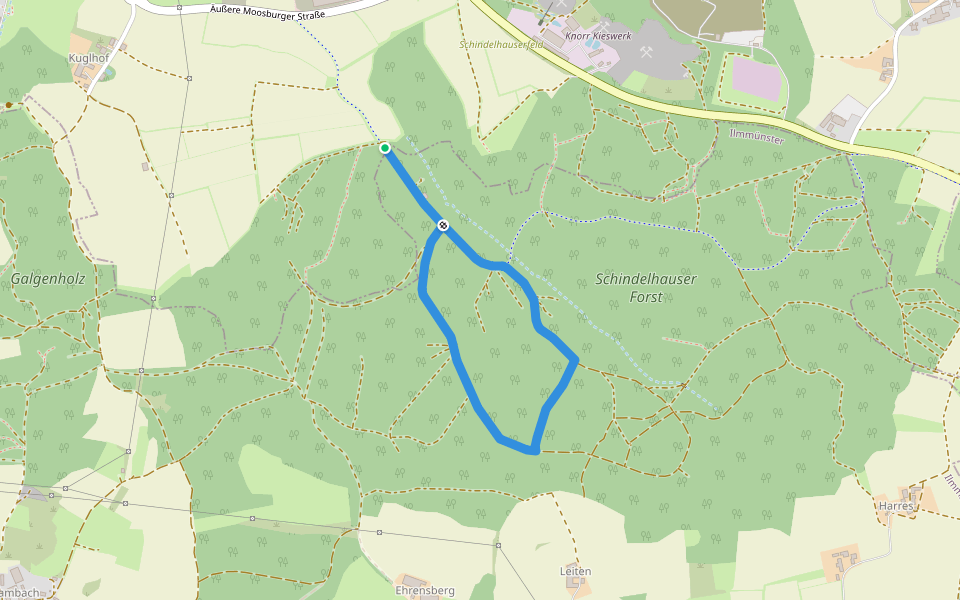 L7 (Kurze Runde) walking route map in Hettenshausen