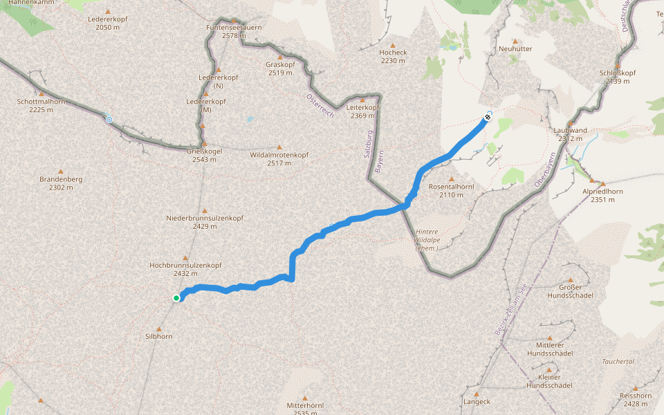 Rosental walking route map in Saalfelden