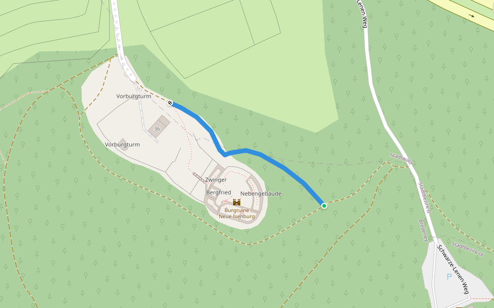 Bergischer Weg Zuweg Isenburg