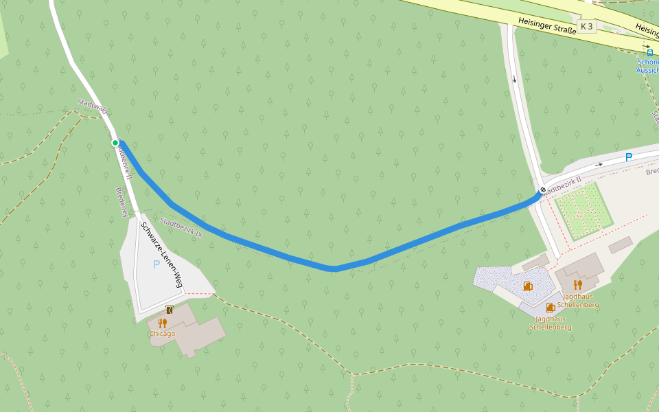 Bergischer Weg Zuweg Jagdhaus Schellenberg