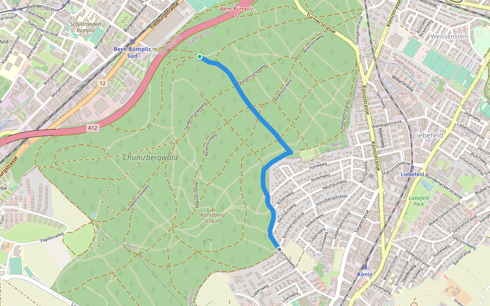 Köniz/Ober Buchsee – Pfaffensteig