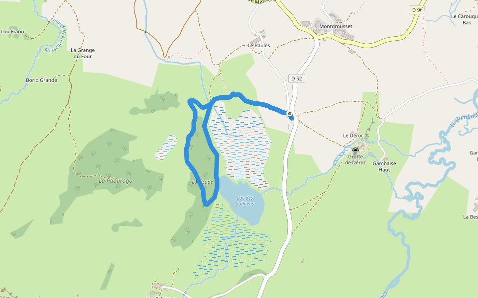 Circuit Découverte walking route map in Nasbinals