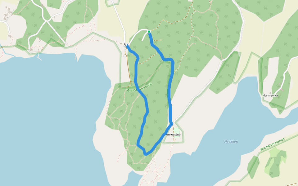 Gansrød folkesti (kort)