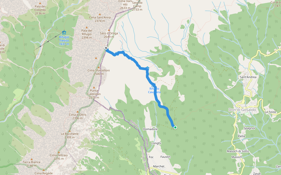 Via Cai Map CAI path n° 720 | Walking Map