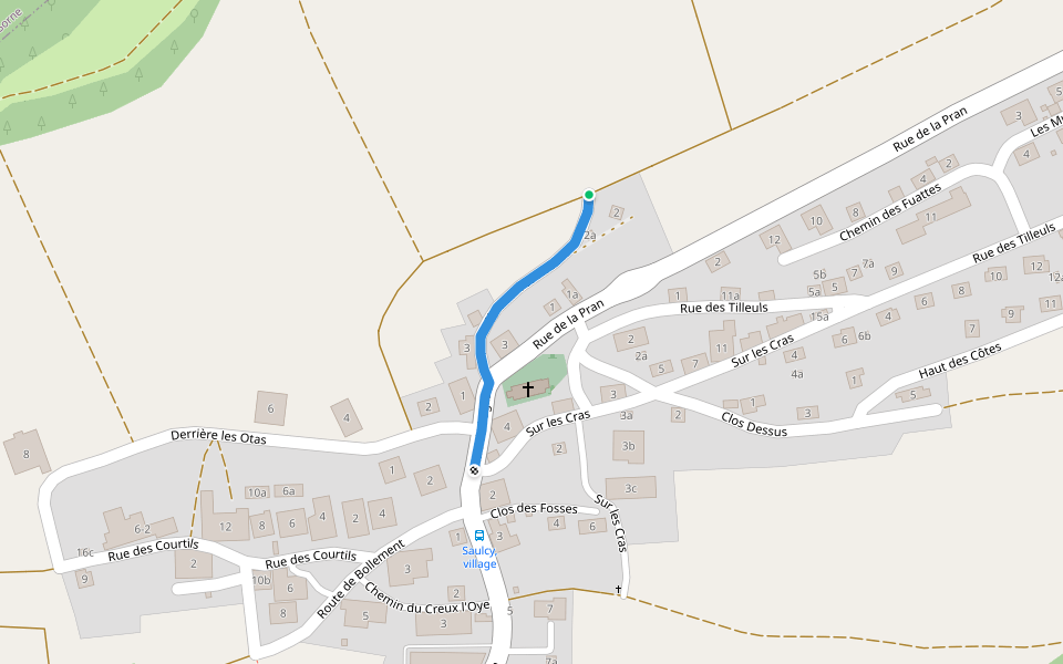 Saulcy - fixme walking route map in Saulcy