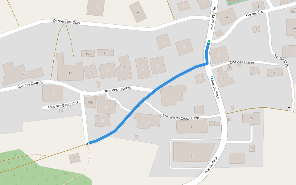 Saulcy - fixme walking route map in Saulcy