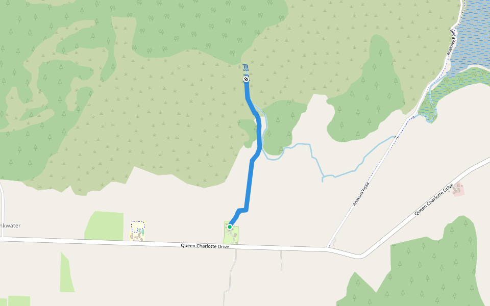 Smiths Farm Farm + Bush Walk walking route map in Linkwater