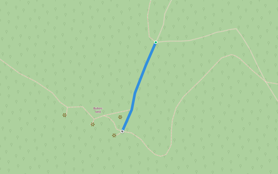 K+ (Babásszerkövek) walking route map in Kővágószőlős