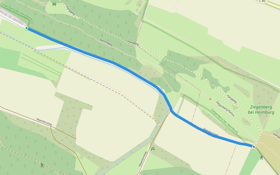 Wanderweg grünes Dreieck