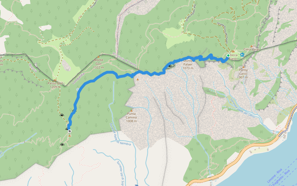 Cima Mughera, Punta Larches | Walking Map