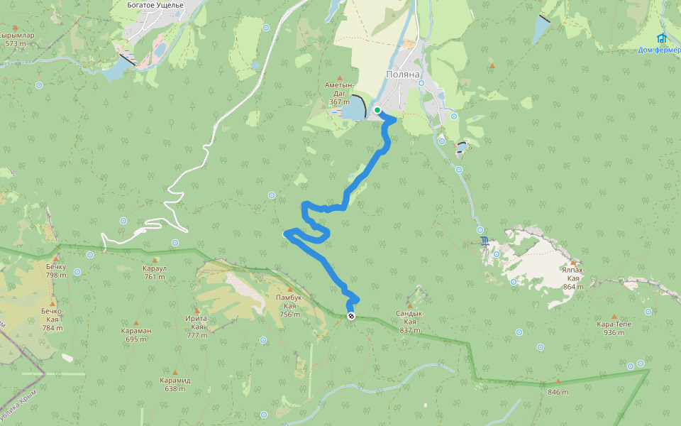 27 walking route map in Polyana