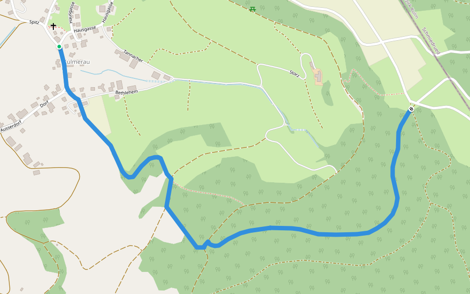 Kulmerau - Chare walking route map in Triengen