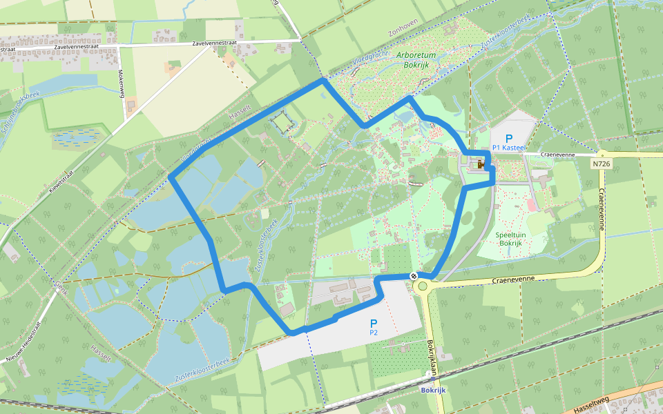 Bokrijk Bucksenrake route