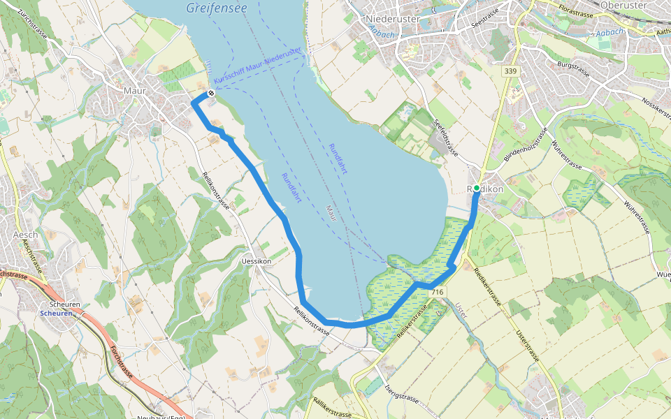 Riedikon - Maur Schifflände