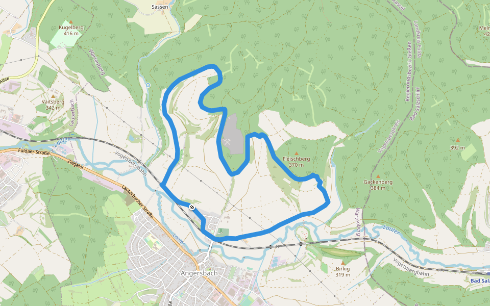 Wartenberger Rundweg 5 walking route map in Wartenberg