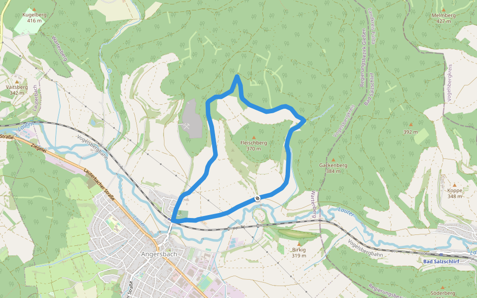 Wartenberger Rundweg 4 walking route map in Wartenberg