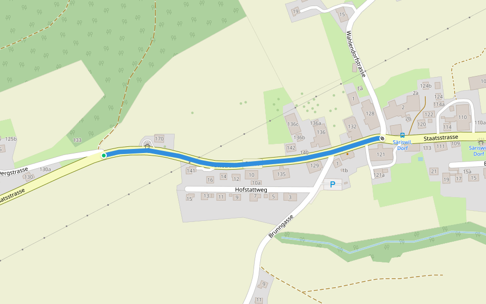 Säriswil - fixme walking route map in Wohlen bei Bern