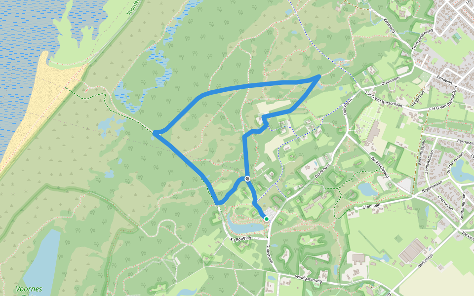 Libellenroute walking route map in Rockanje