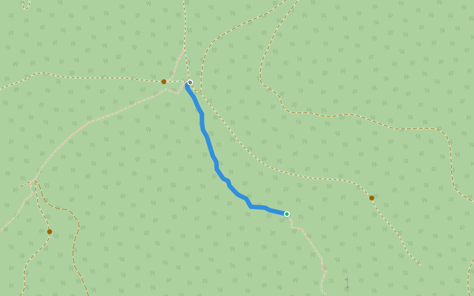 Wasserstein - Richtung Mitterberg walking route map in Rohr im Gebirge