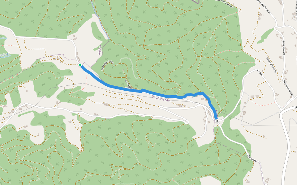 Lätten - Reider Lätten walking route map in Dagmersellen