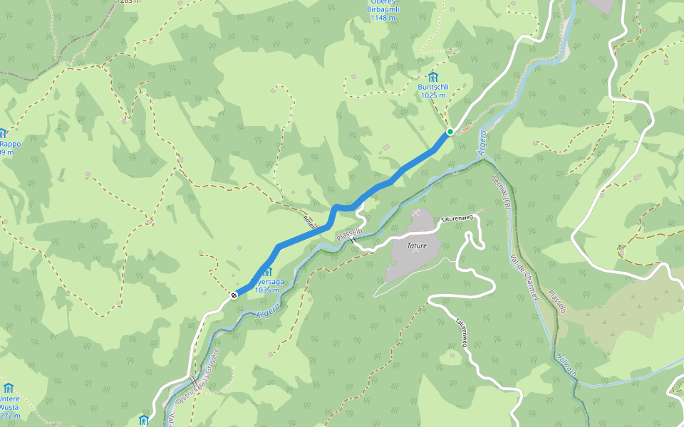 Hitusvorsass - fixme walking route map in Plasselb