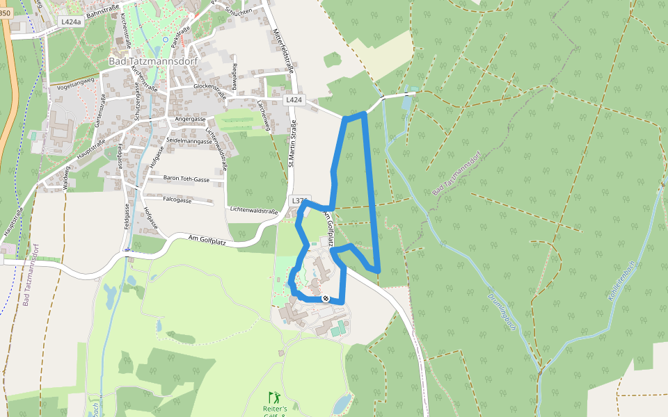Lauf/Walkingweg L17 walking route map in Bad Tatzmannsdorf