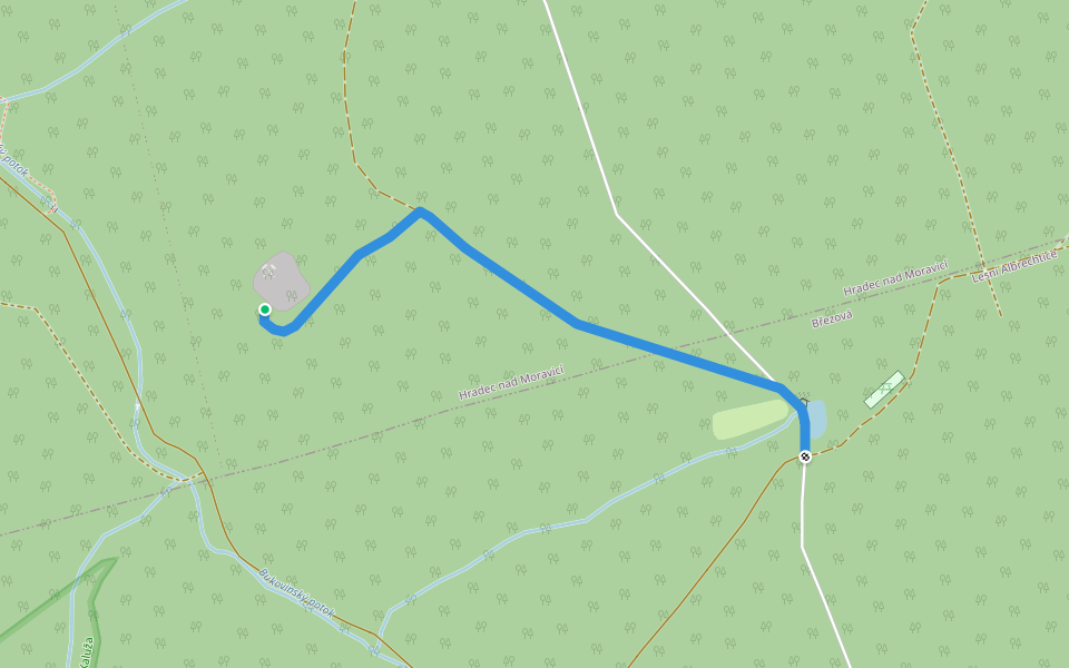 Pametni Misto walking route map in Hradec nad Moravicí