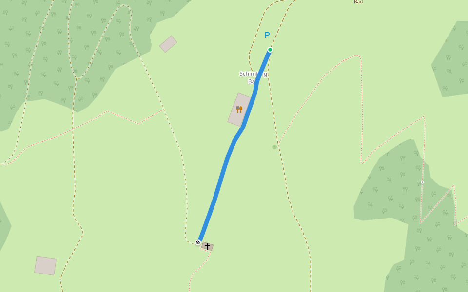 Schimbrig Bad - fixme walking route map in Hasle