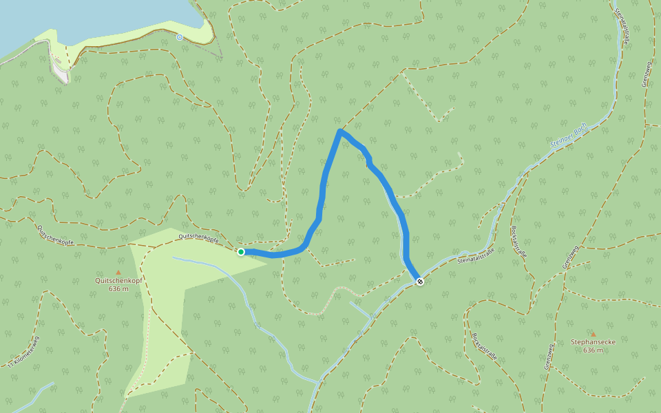 Harzklub-Weg 13E walking route map in Bad Lauterberg