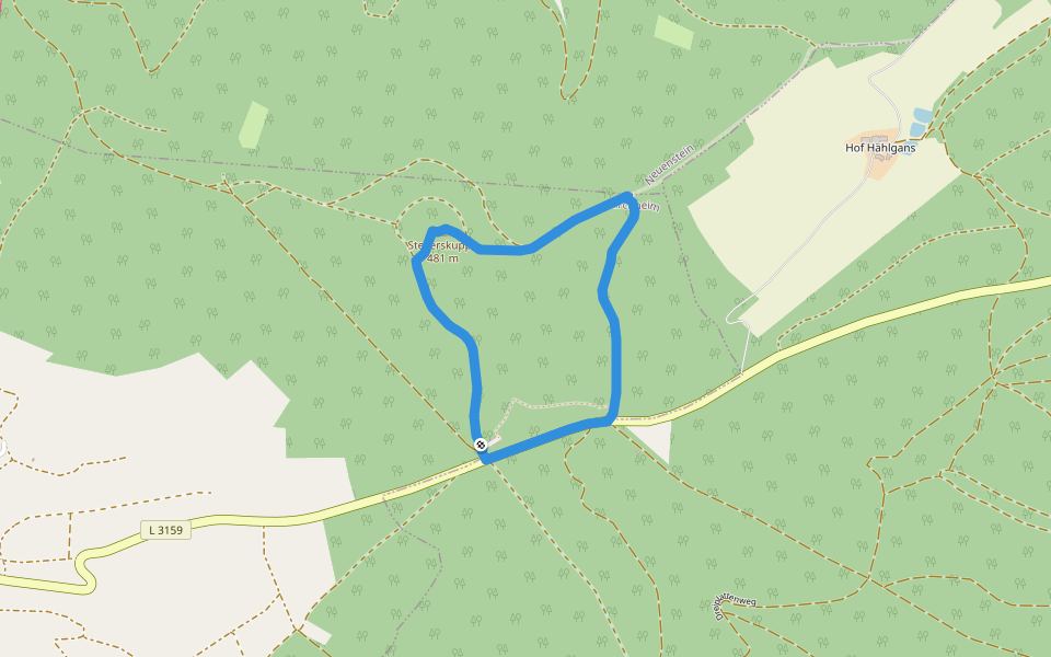Lange Heide 2 walking route map in Kirchheim