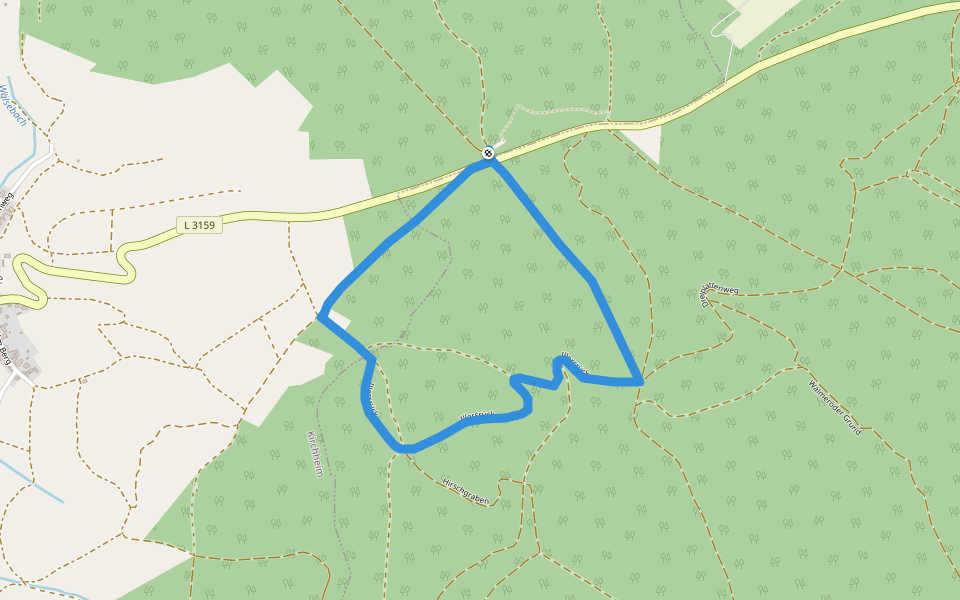 Lange Heide 3 walking route map in Kirchheim