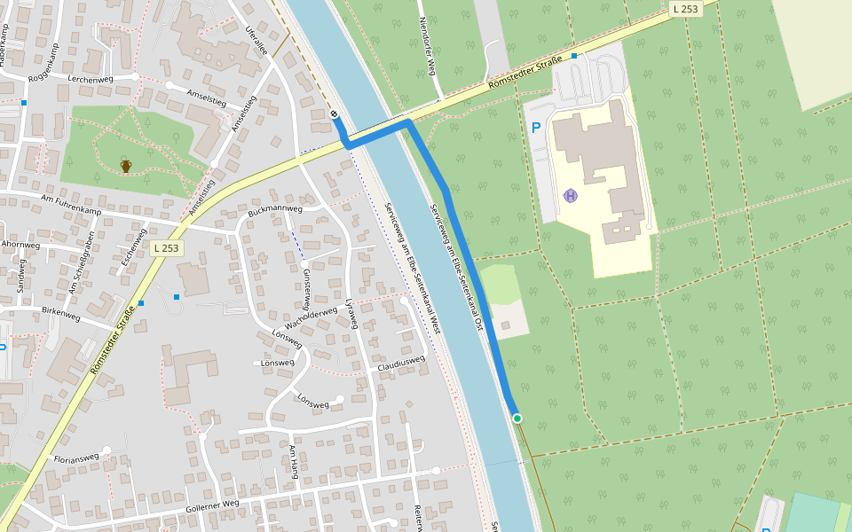 Strecke Nr. 21 Halbmarathon walking route map in Bad Bevensen